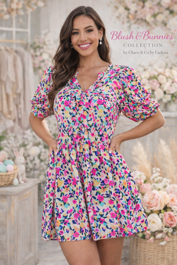 The Garden Party Puff Sleeve Dress