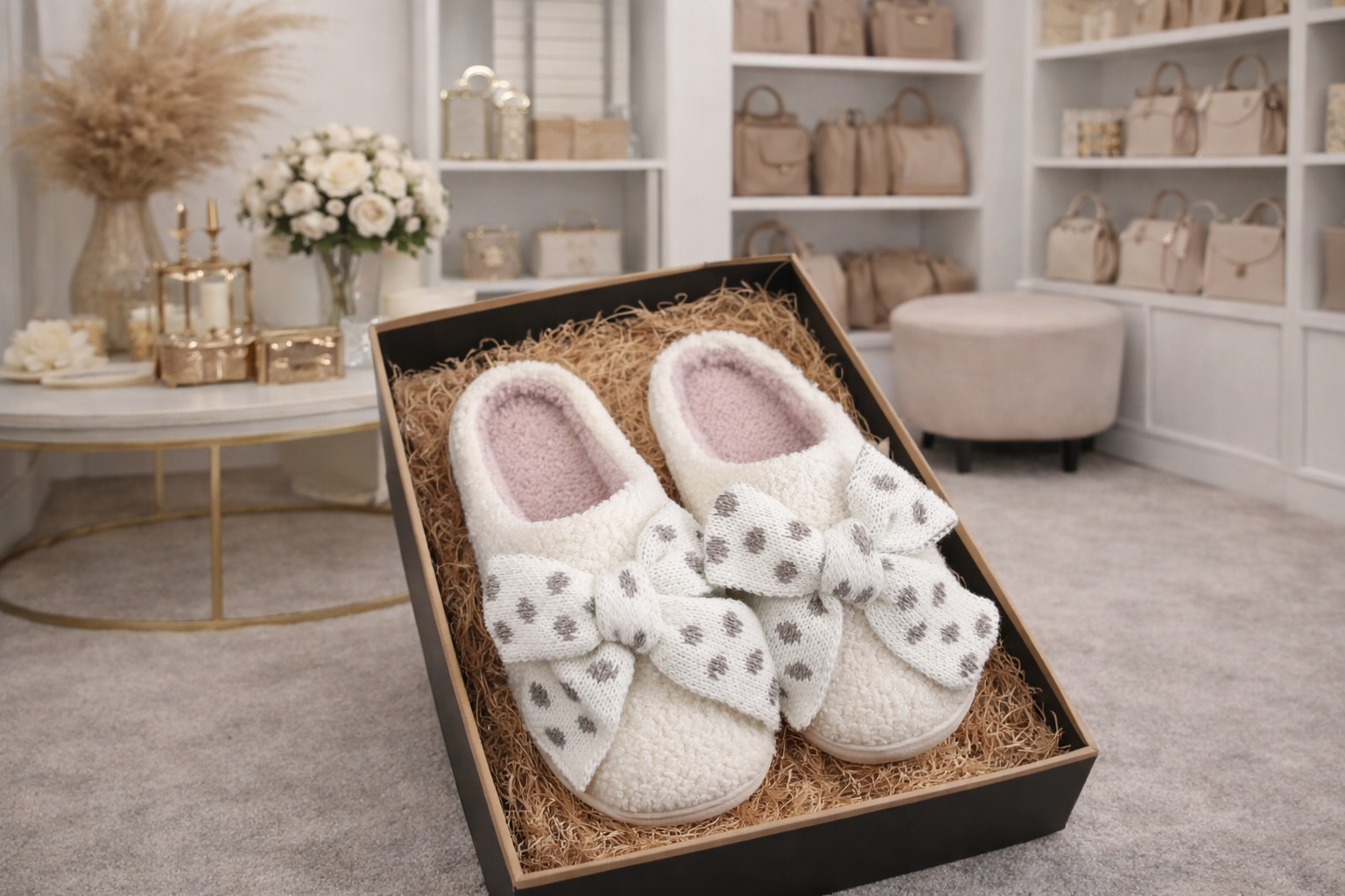 The Cozy Bow Slipper
