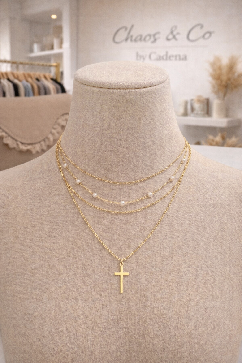 The Layered Faith Cross Necklace