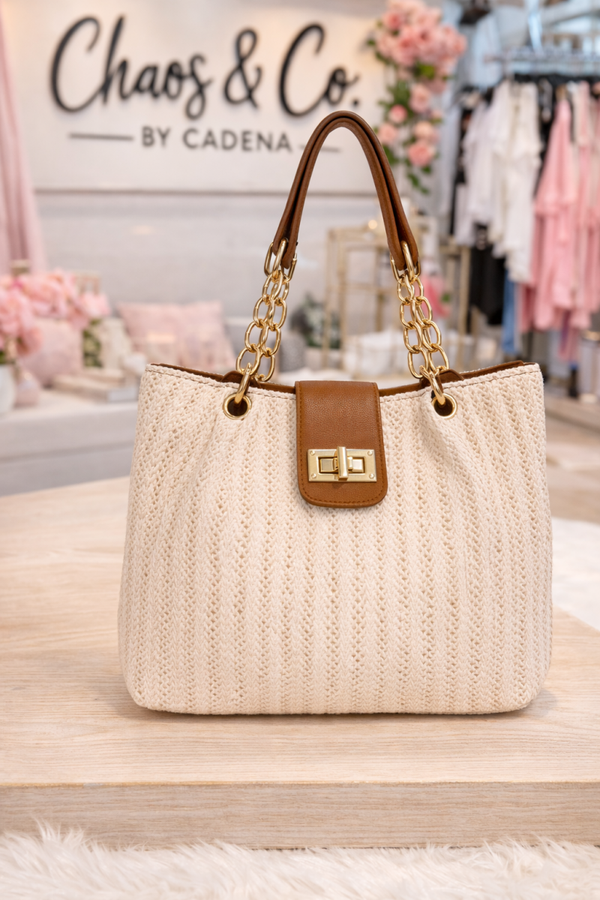 Golden Coast Luxe Chain Tote