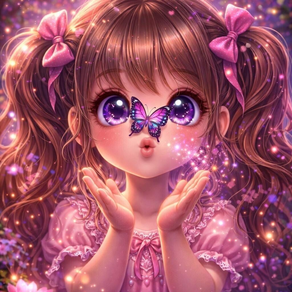 Butterfy Kiss by Ari_ai - 70 x 70