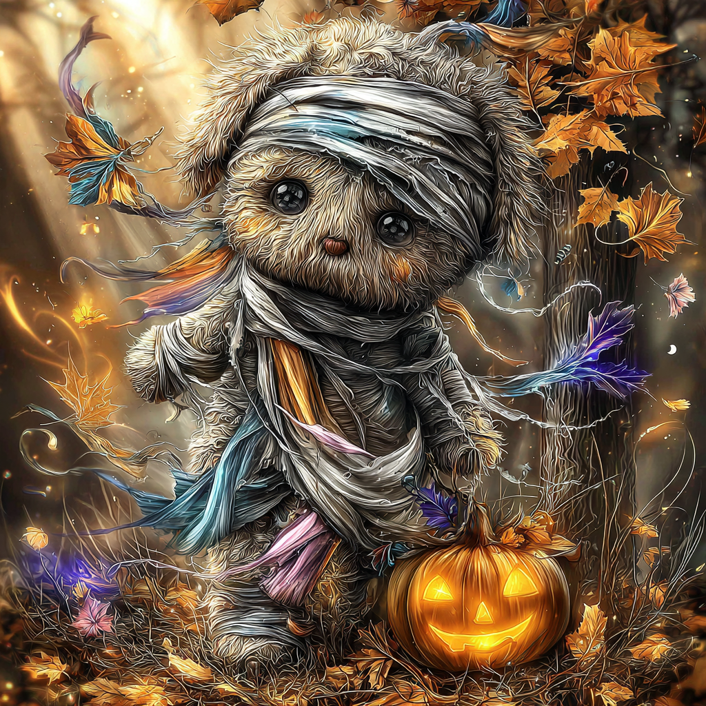 Autumn Whispers by Lisa Morgan Ai - 80 x 80