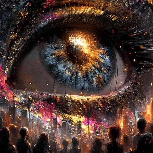 Eye of Eternity by Lisa Morgan Ai - 80 x 80
