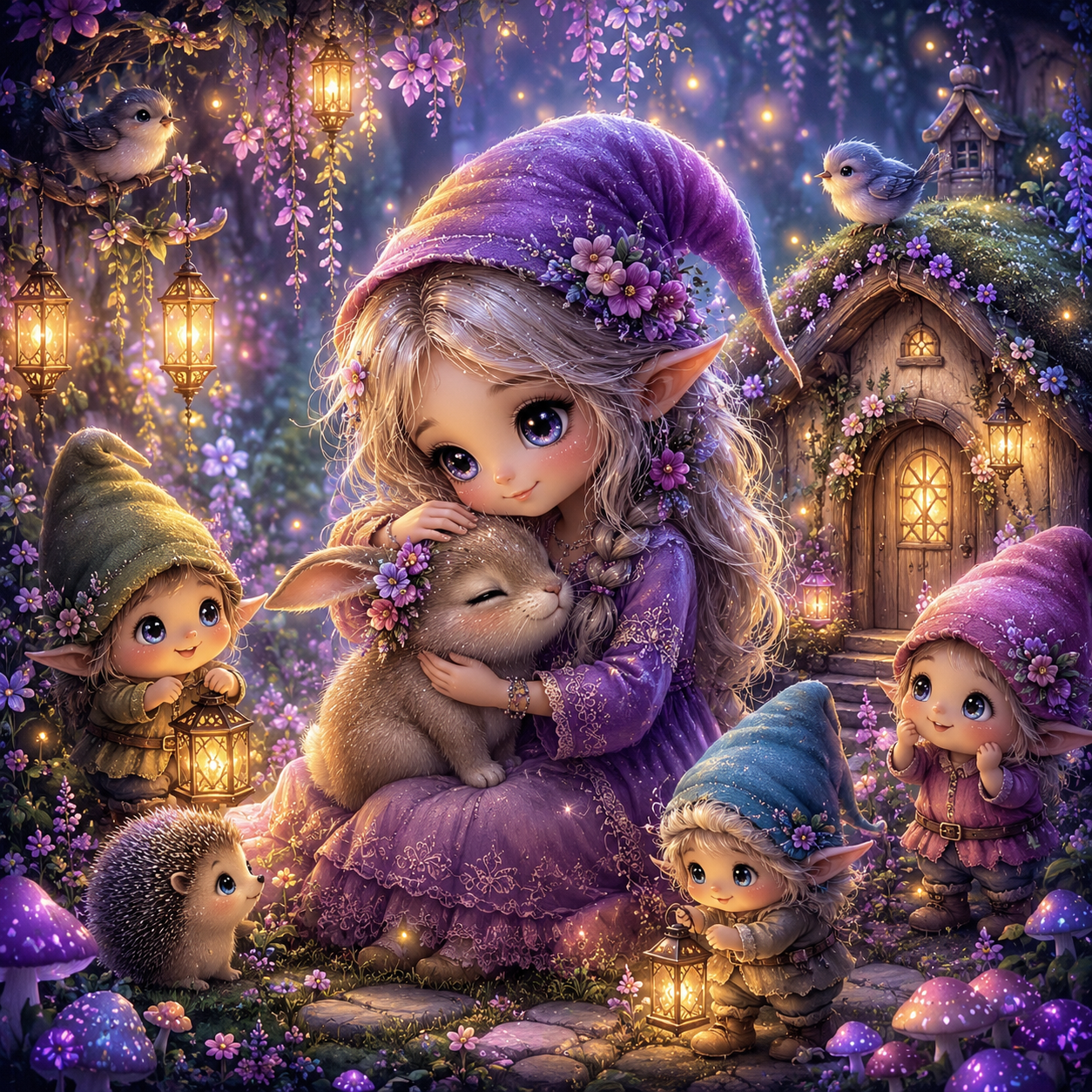 Little Forest Family by DPK - 70 x 70