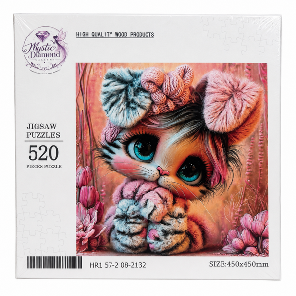 Fluffy Paws - Premium Holzpuzzle (520 Teile)  - MDG-116