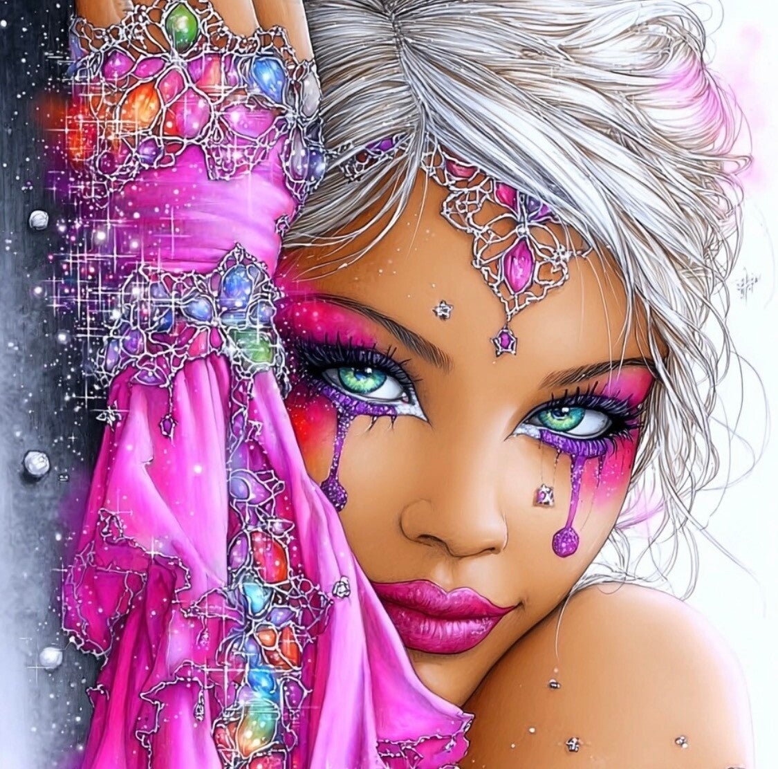 Mystic Jewel by DPK - 70 x 70