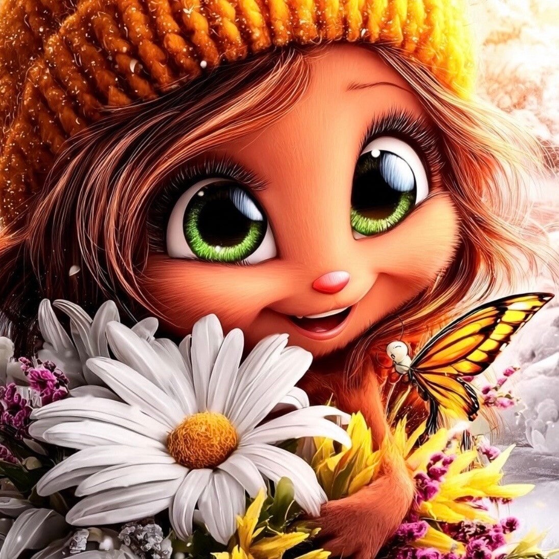 Butterfly Kiss by DPK - 50x50
