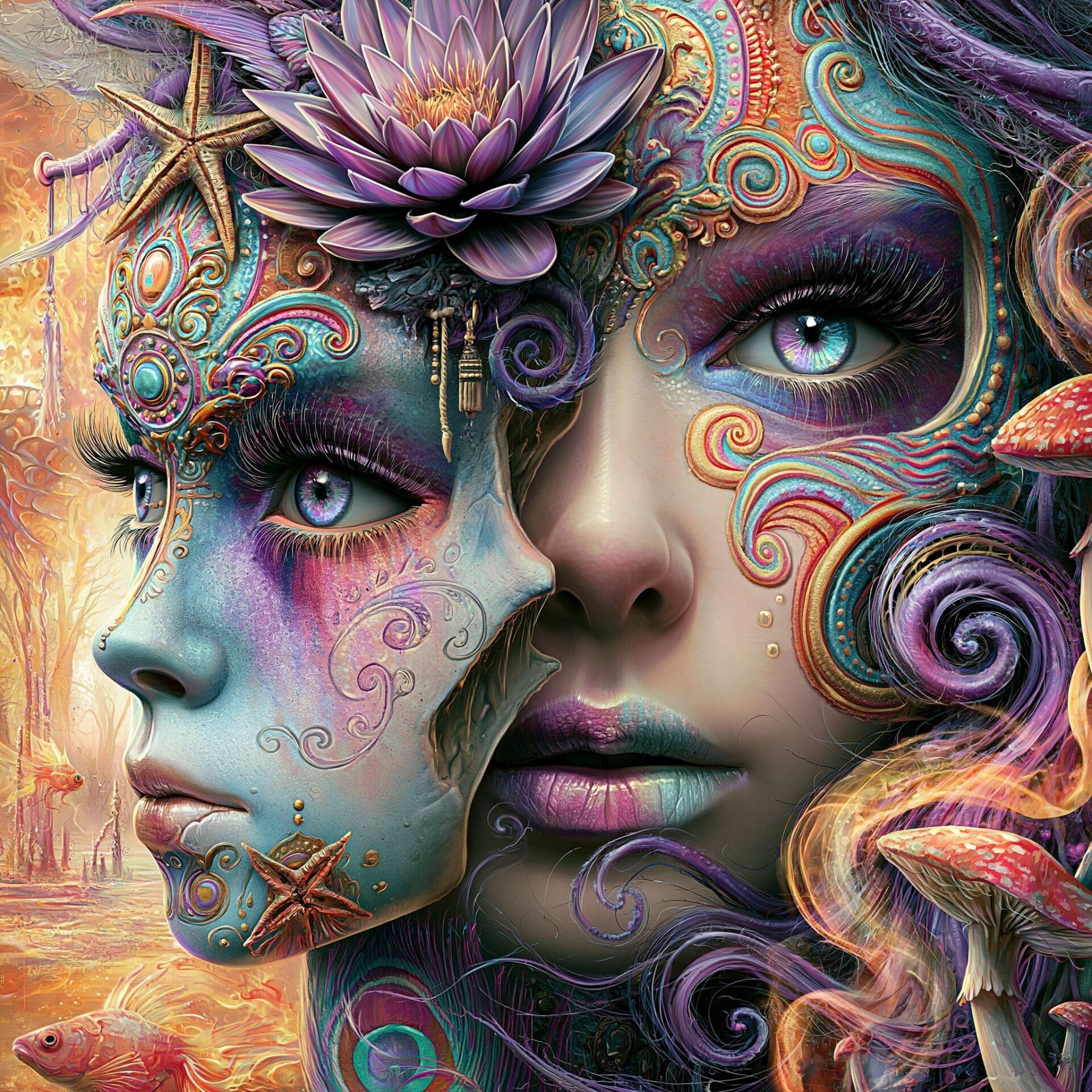 Enchanted Visage by DPK - 80 x 80