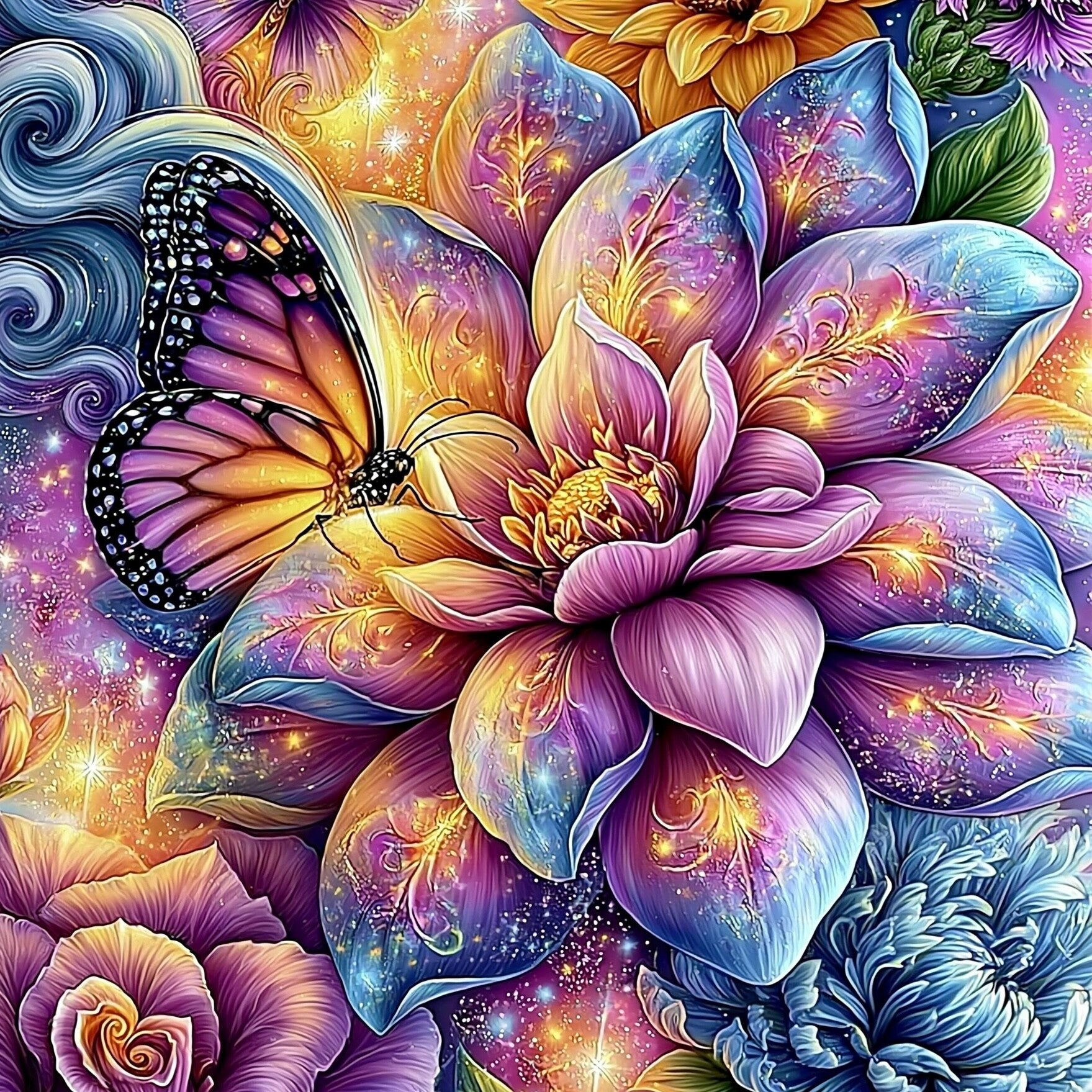 Fairy Blossom by DPK - 70 x 70