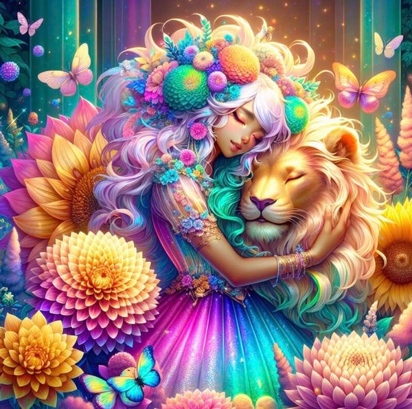 The Lion´s Embrace by DPK - 80 x 80