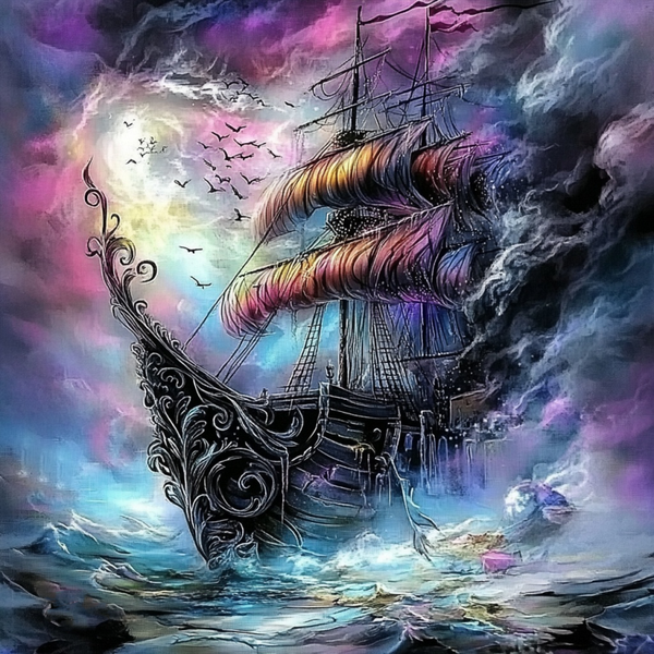 Mystic Tempest Voyage by DPK - 80 x 80