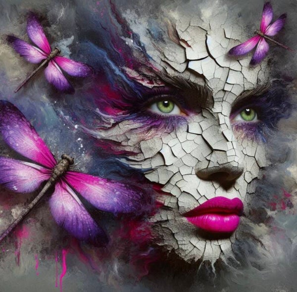 Beauty in Broken Silence by DPK - 80 x 80