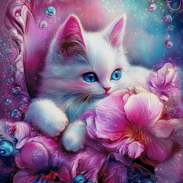 Pearl Blossom Kitty by DPK - 70 x 70 - 164 Farben