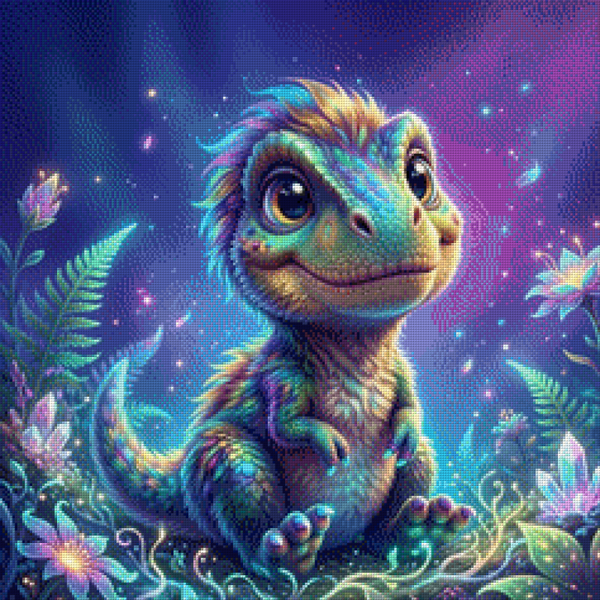 Magic Dino Dream by Ari_ai - 60x60 - 155 Farben