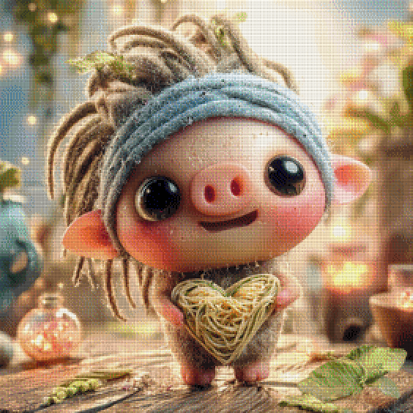 Little Heartkeeper by Lisa Morgan Ai - 70 x 70 - 168 Farben