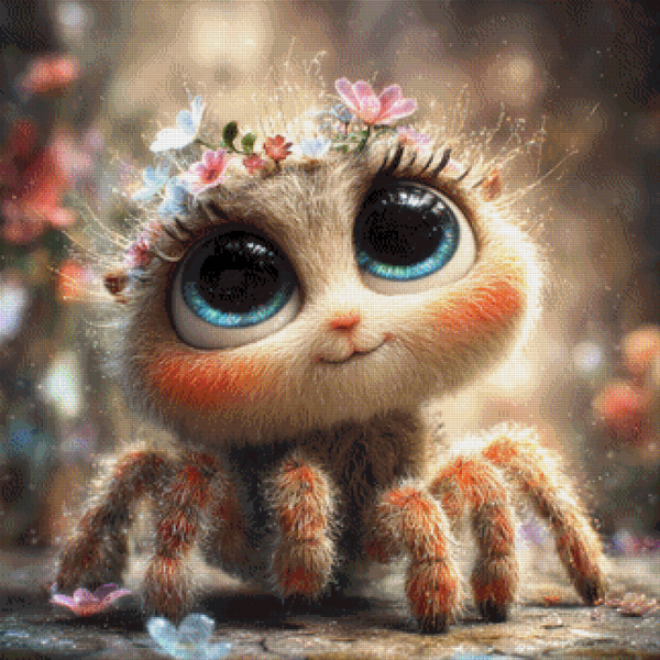 Little Spider by Lisa Morgan Ai - 80 x 80 - 158 Farben