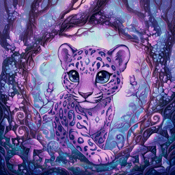 Violet Forest Guardian by Ari_ai - 60 x 60 - 111 Farben