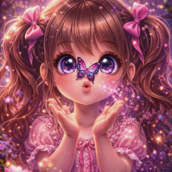 Butterfly Wish by Ari_ai - 70 x 70 - 113 Farben