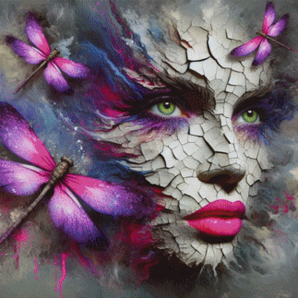 Beauty in Broken Silence by DPK - 80 x 80 - 153 Farben
