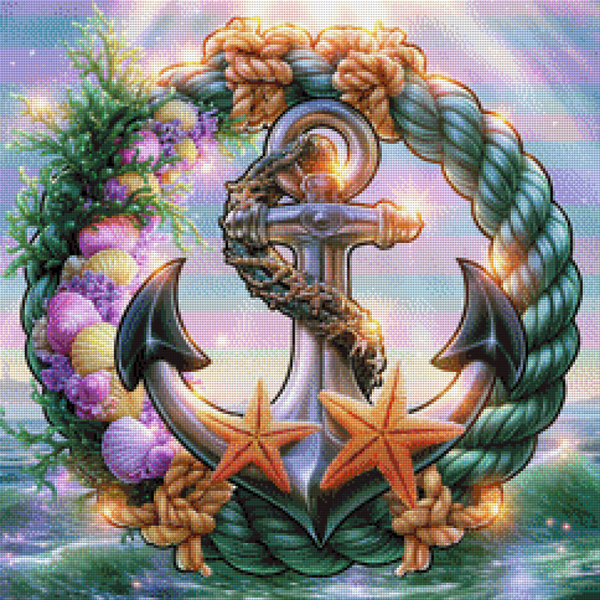 Anchored by the Sea by Lisa Morgan Ai - 60 x 60 - 136 Farben