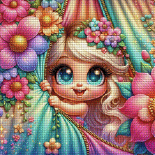 Little Blossom Peek by DPK - 55 x 55 - 200 Farben