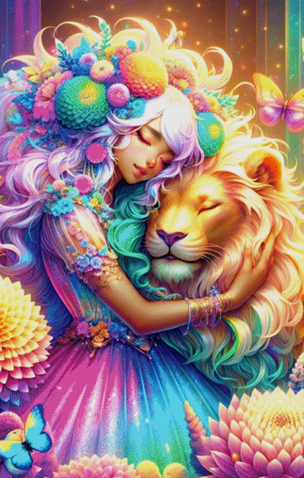 The Lion´s Embrace by DPK - 80 x 125 - 333 Farben
