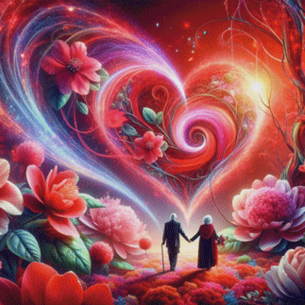 Love Beyond Time by DPK - 80 x 80 - 254 Farben