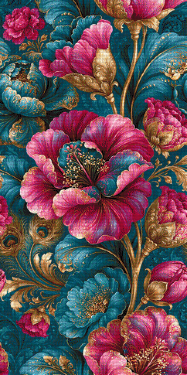 Royal Bloom by Lisa Morgan Ai - 60 x 120 - 100 Farben