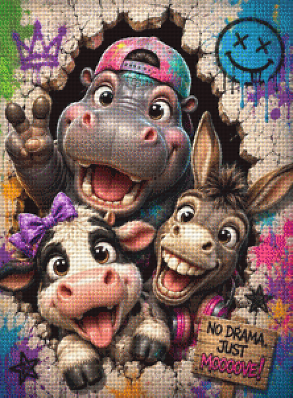 No Drama, Just Mooove by DPK 55 x 74 - 143 Farben