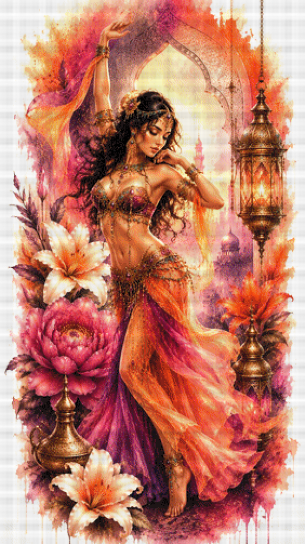Arabian Dancer by Ari_ai 70 x 124 - 204 Farben