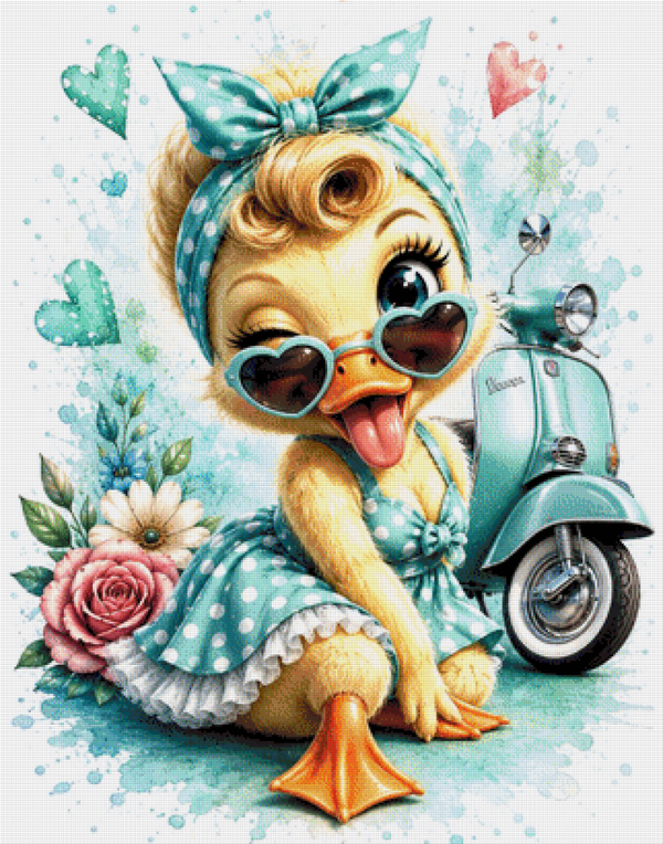 Quackabilly Queen by DPK - 80 x 100 -179 Farben