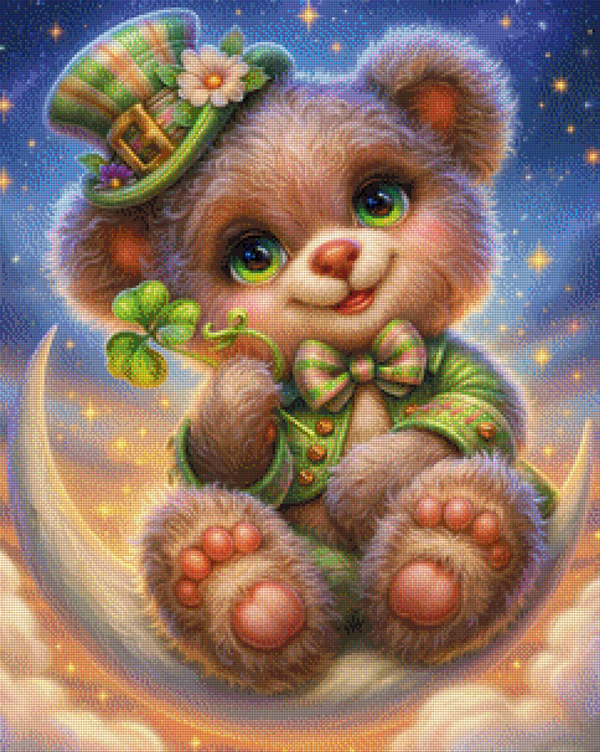 Lucky Bear - Lisa Morgan AI - 60 x 75 - 157 Farben