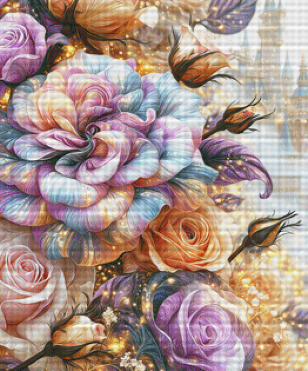 Pastel Bloom by Lisa Morgan AI - 65 x 78 - 194 Farben