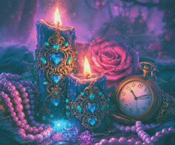 Midnight Magic by Lisa Morgan AI - 80 x 66 - 166 Farben