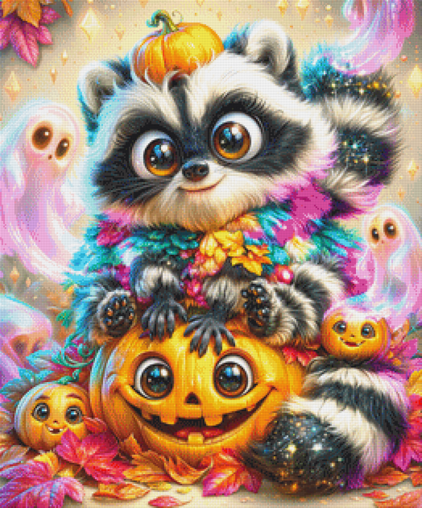 Pumpkin Bandit by Lisa Morgan AI - 65 x 78 - 303 Farben
