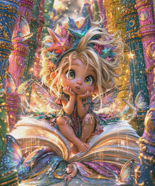 Book Fairy by Lisa Morgan AI - 80 x 96 - 256 Farben