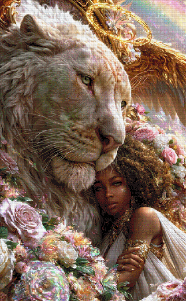 Golden Gardian by Lisa Morgan AI - 80 x 129 - 274 Farben