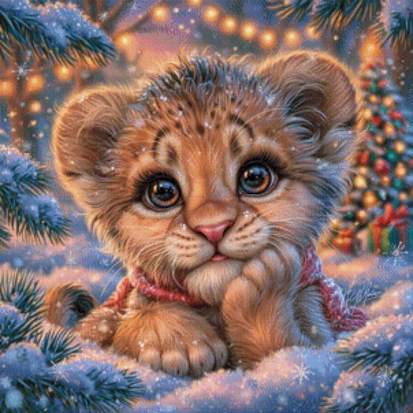 Christmas Cub by Lisa Morgan AI - 75 x 75 - 178 Farben
