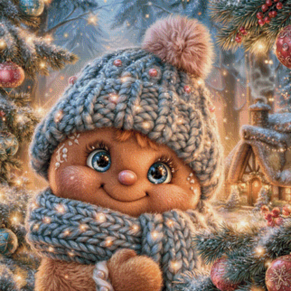 Cozy Christmas by Lisa Morgan AI - 80 x 80 - 207 Farben