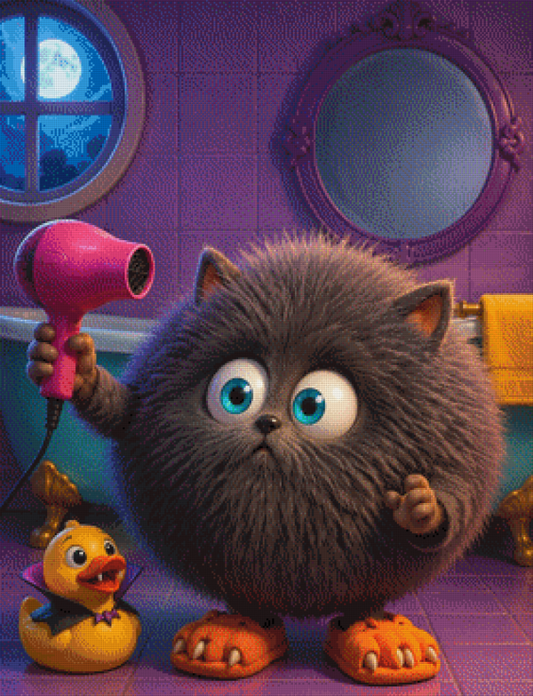 A Hairy Situation by DPK - 70 x 92 - 196 Farben