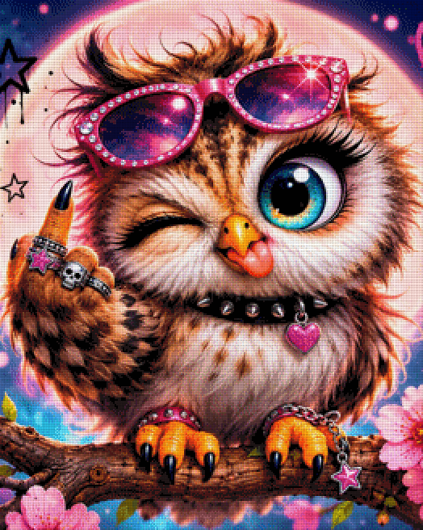 No Hoots Given by DPK - 65 x 81 - 262 Farben
