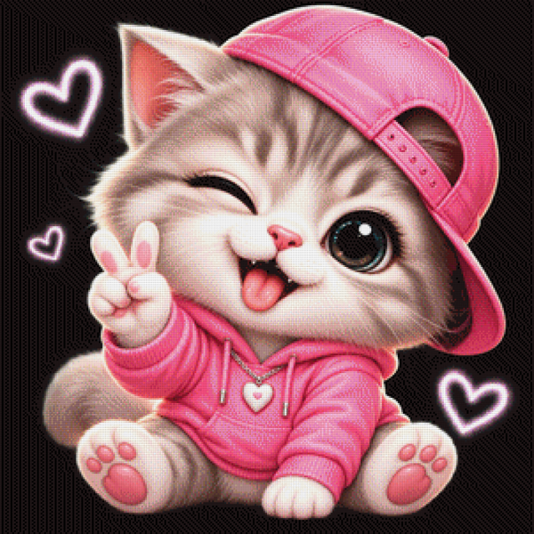 Pink Paws by DPK - 75 x 75 - 182 Farben
