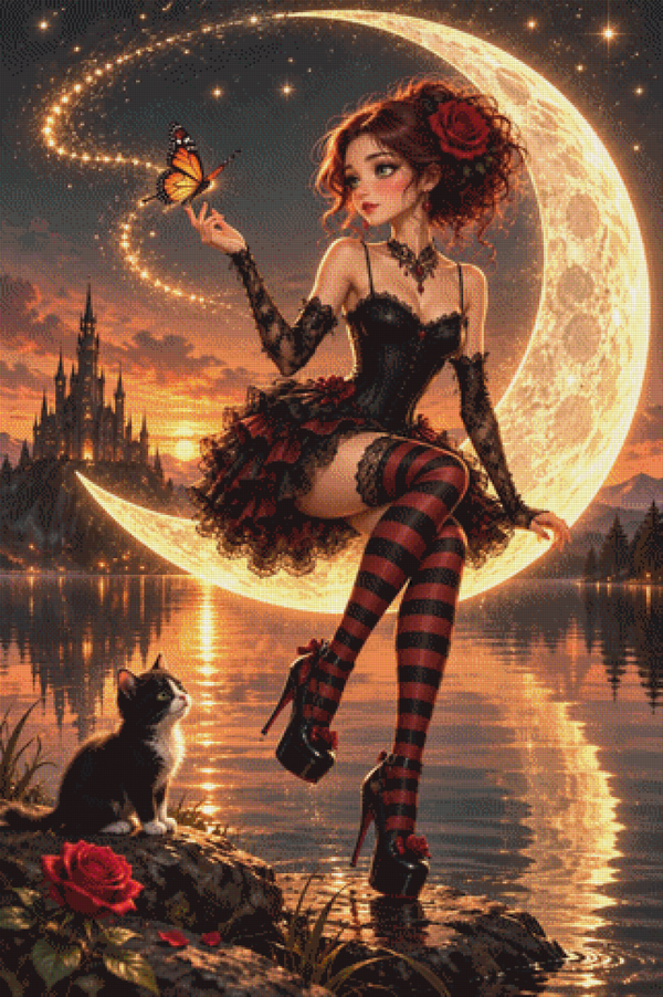 Luna´s Golden Night by DPK - 80 x 120 - 165 Farben