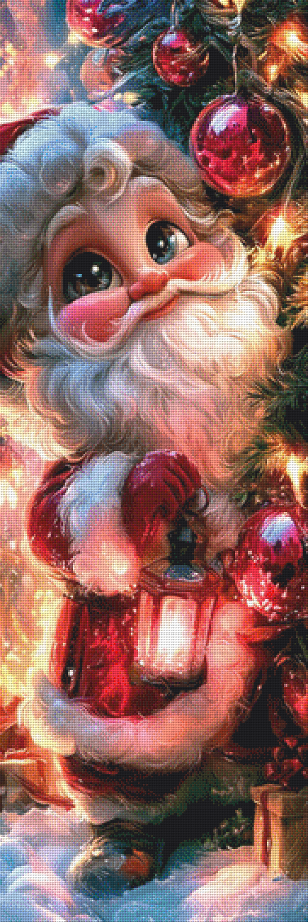 Santa´s Christmas Glow by Ari_ai - 45 x 125 - 191 Farben