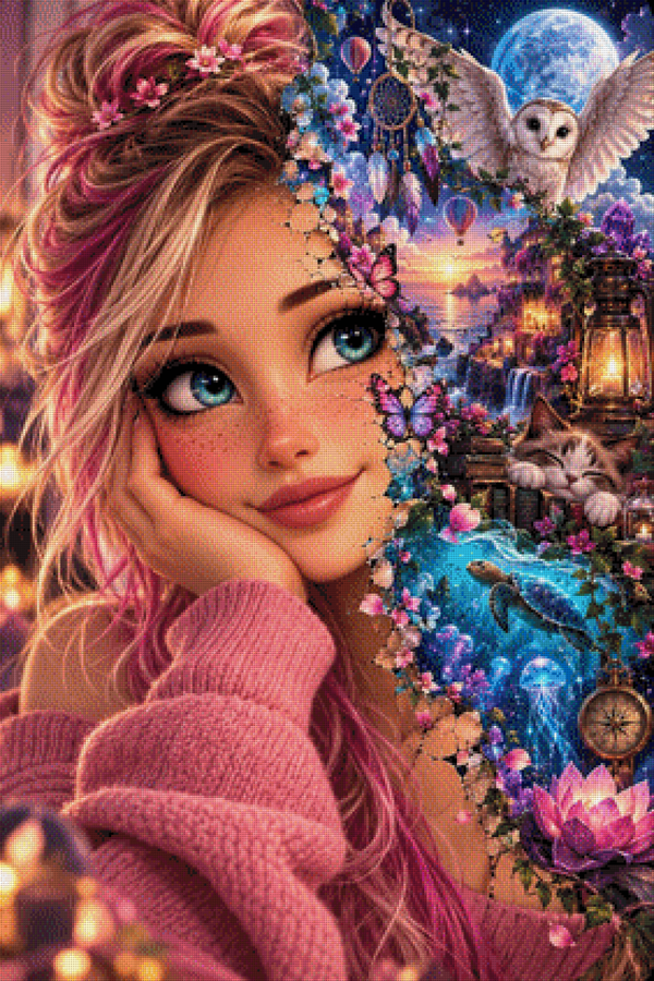 Avely in Dreamland by DPK - 70 x 105 - 250 Farben
