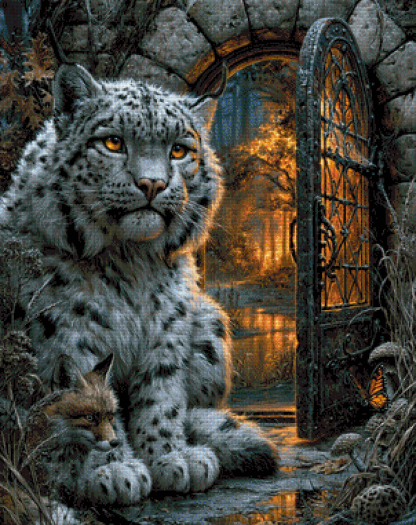 Guardian of the Hidden Gate by Ari_ai - 75 x 96 - 157 Farben