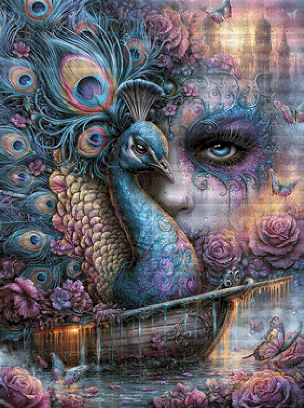 Peacock Dream by DPK - 70 x 93 Farben