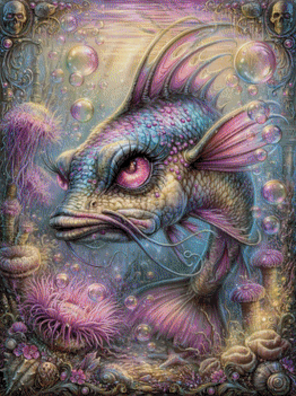 Coral Fish by DPK - 65 x 87 - 184 Farben