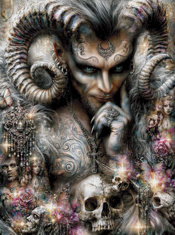Dark Horns by DPK - 80 x 106 - 192 Farben