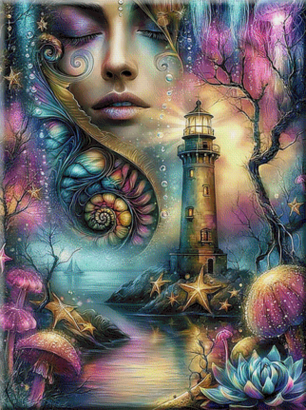 Lighthouse Dream by Ari_ai - 80 x 106 - 296 Farben